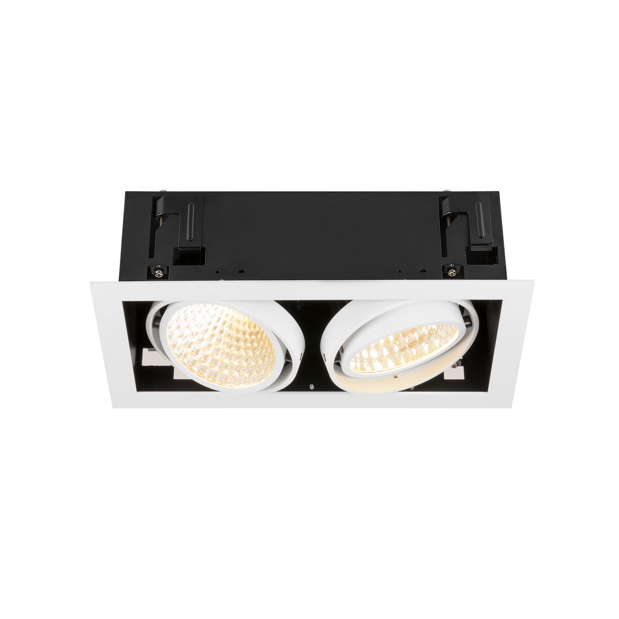 KADUX Deckeneinbauleuchte double 3K DALI Touch 30° ws/sw