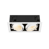 KADUX Deckeneinbauleuchte double 3K DALI Touch 30° ws/sw