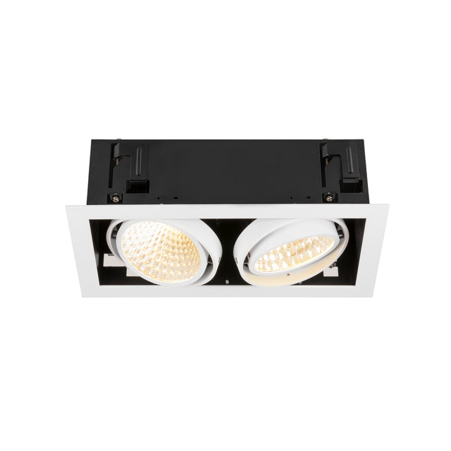 KADUX Deckeneinbauleuchte double 3K DALI Touch 30° ws/sw