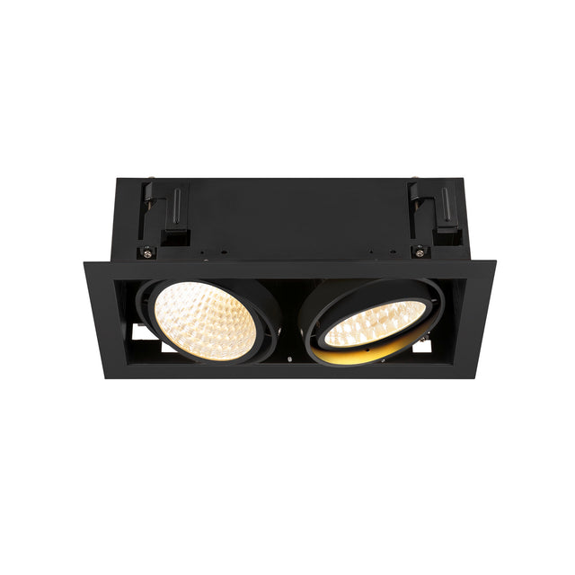 KADUX Deckeneinbauleuchte double 3K DALI Touch 30° schwarz