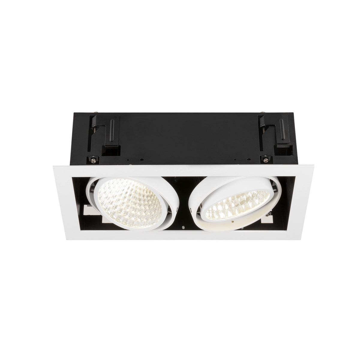 KADUX Deckeneinbauleuchte double 4K DALI Touch 30° ws/sw