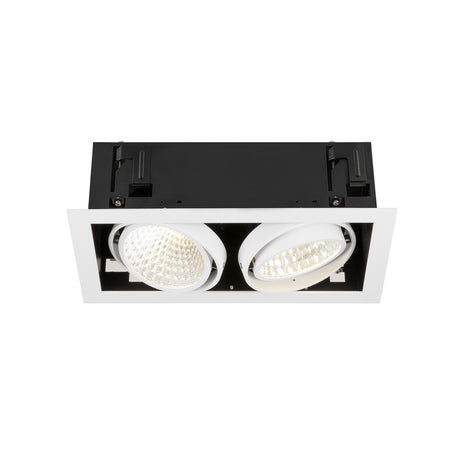 KADUX Deckeneinbauleuchte double 4K DALI Touch 30° ws/sw
