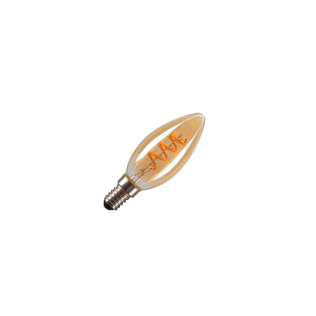LED C35  gold E14 2W 2200K