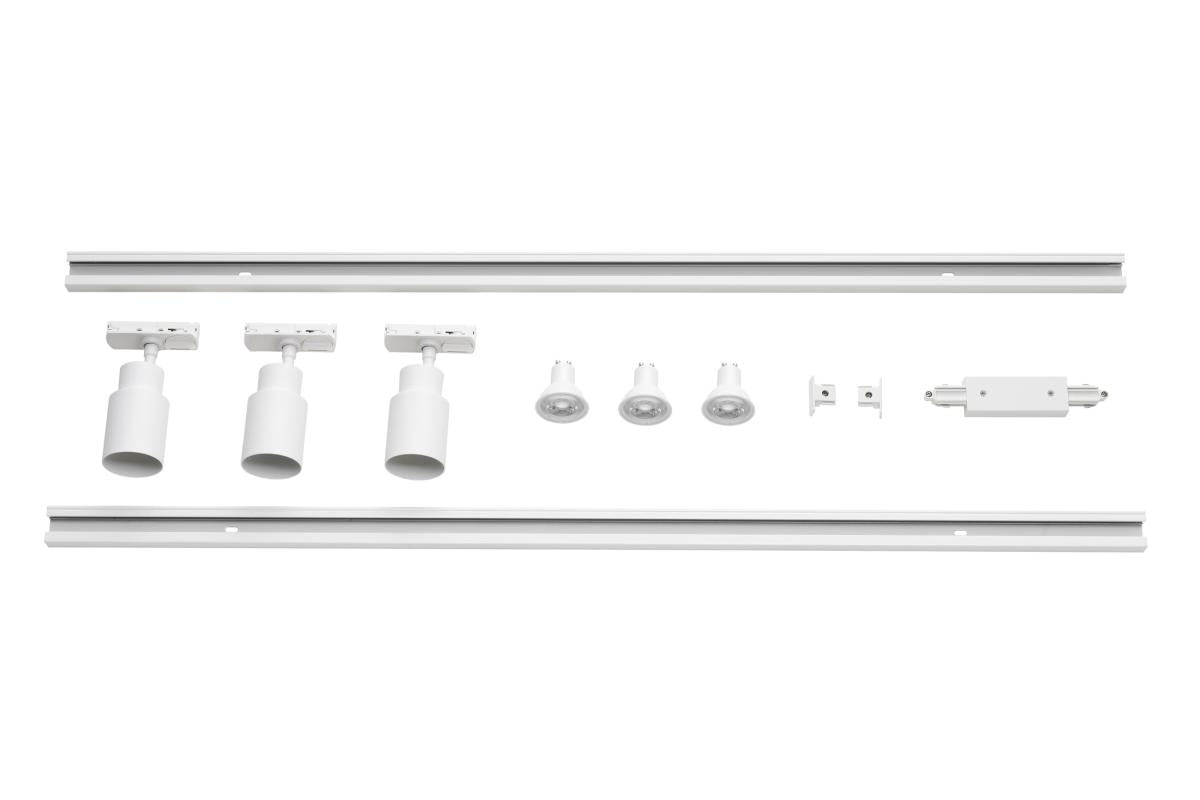 PURI 2.0, 1Ph., Dreifach Schienen Set, QPAR51, weiß