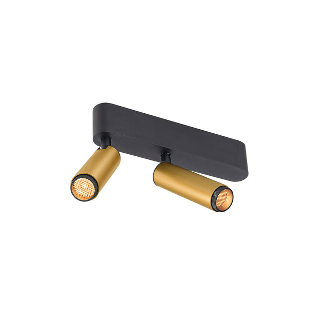 GRIP! S, Deckenaufbaul. double PHASE 2700K, 21W, 29° gold/sw