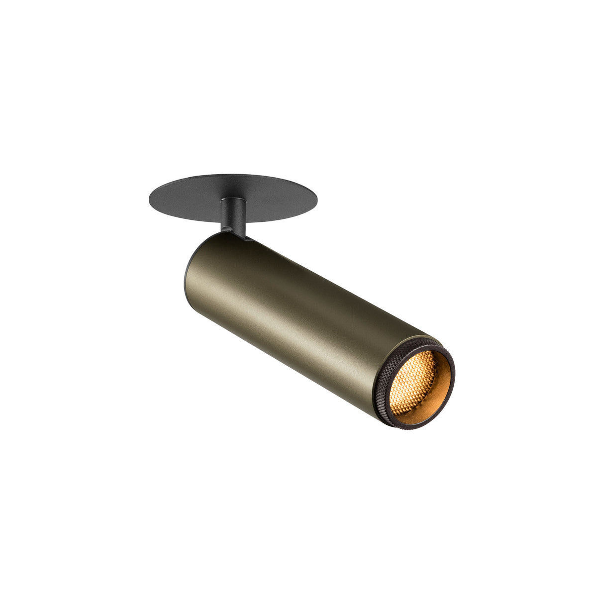 GRIP! M, Deckeneinbaul. PHASE, 3000K, 42°, IP20, zyl, bz/sw
