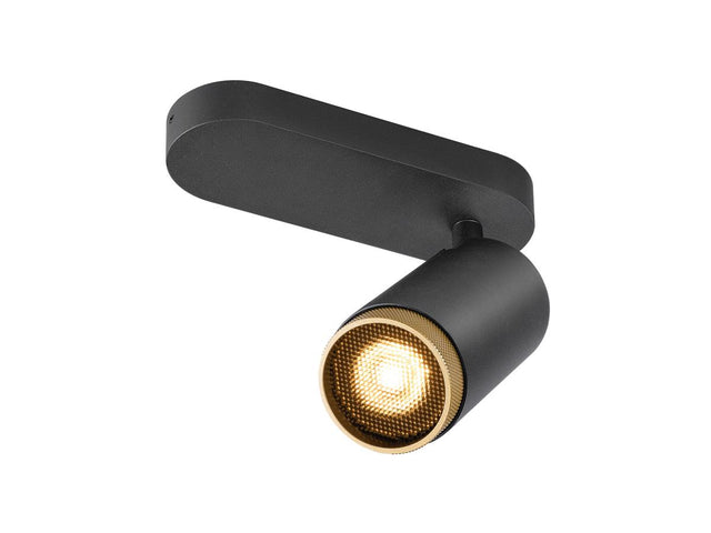 GRIP! L, SPOT CL, einzel QPAR51 Deckenaufbauleuchte, zyl, 6W