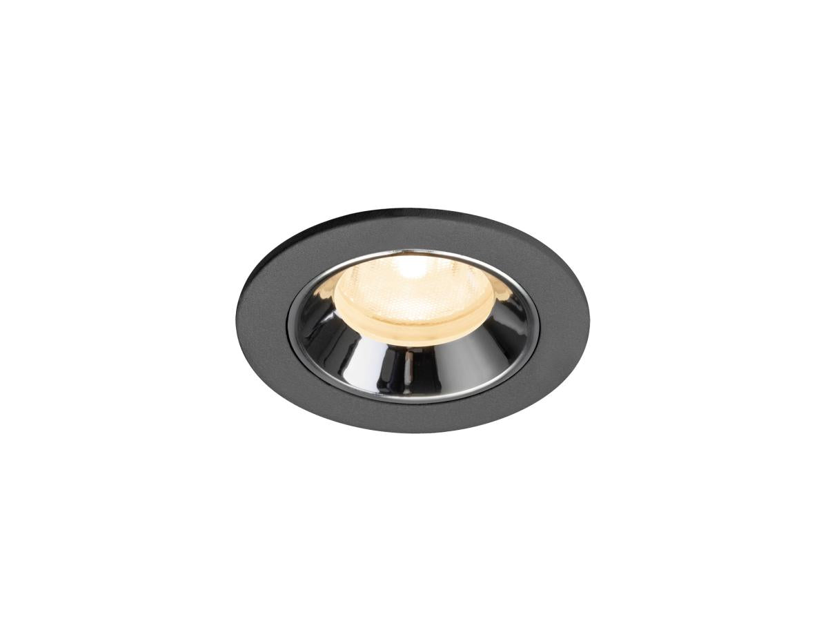 NUMINOS XS, Deckeneinbauleuchte schwarz/chrom 2700K 40°