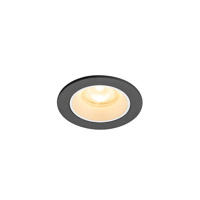 NUMINOS® XS, Deckeneinbaul. 3000K, 55°, IP20, rund, sw/ws