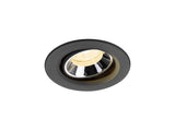 NUMINOS MOVE XS, Deckeneinbauleuchte schwarz/chrom 4000K 20°