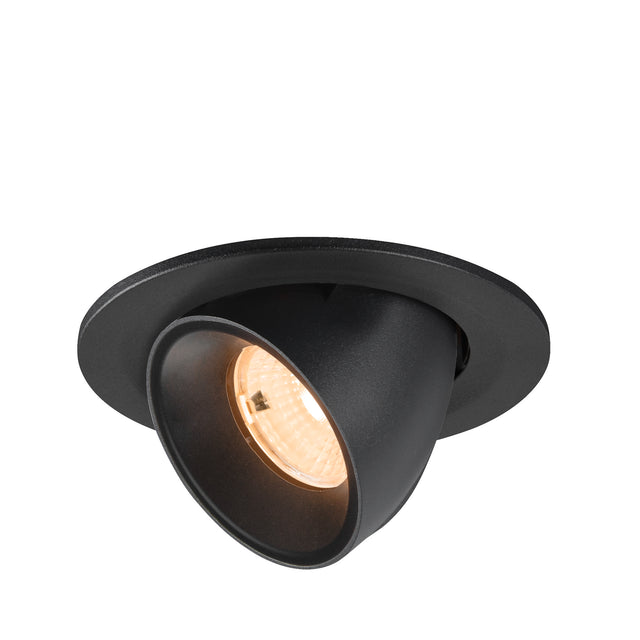 NUMINOS® GIMBLE S, Deckeneinbaul. 2700K, 55°, IP20, rund, sw
