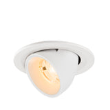 NUMINOS® GIMBLE S, Deckeneinbaul. 2700K, 20°, IP20, rund, ws