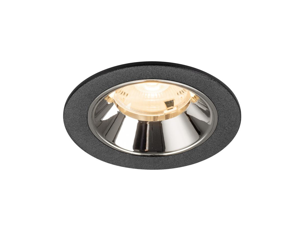 NUMINOS S, Deckeneinbauleuchte schwarz/chrom 2700K 20°
