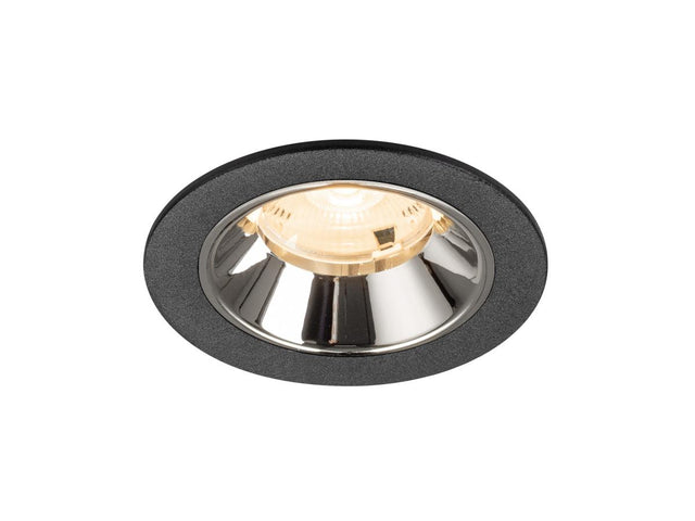 NUMINOS S, Deckeneinbauleuchte schwarz/chrom 2700K 20°
