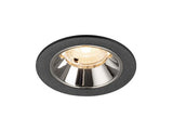 NUMINOS S, Deckeneinbauleuchte schwarz/chrom 2700K 40°