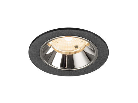 NUMINOS S, Deckeneinbauleuchte schwarz/chrom 2700K 55°