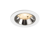 NUMINOS S, Deckeneinbauleuchte weiß/chrom 2700K 20°