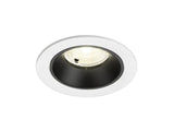 NUMINOS S, Deckeneinbauleuchte weiß/schwarz 4000K 40°