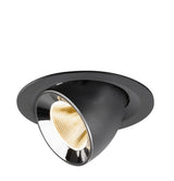 NUMINOS® GIMBLE M Deckeneinbaul. schwarz/chrom 2700K 20°