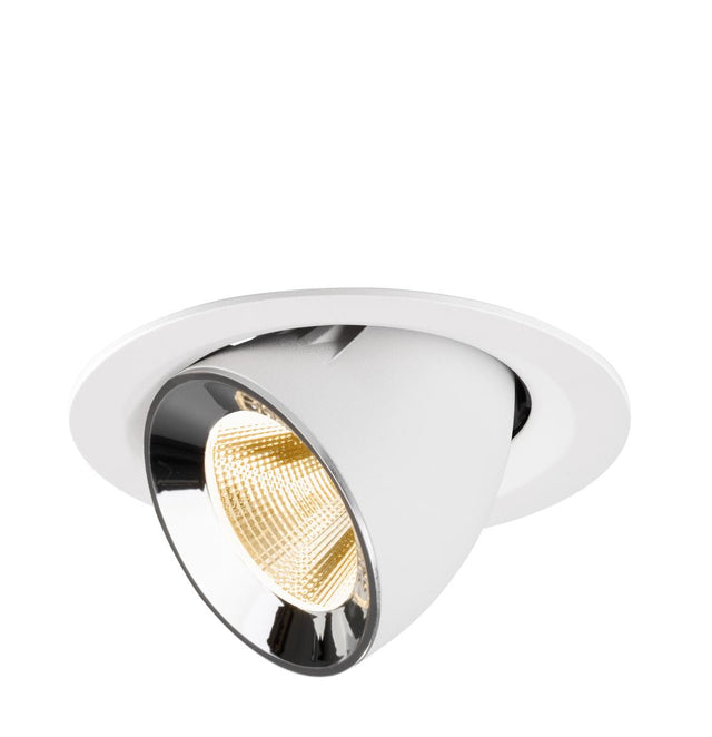 NUMINOS GIMBLE M, Deckeneinbauleuchte weiß/chrom 2700K 20°