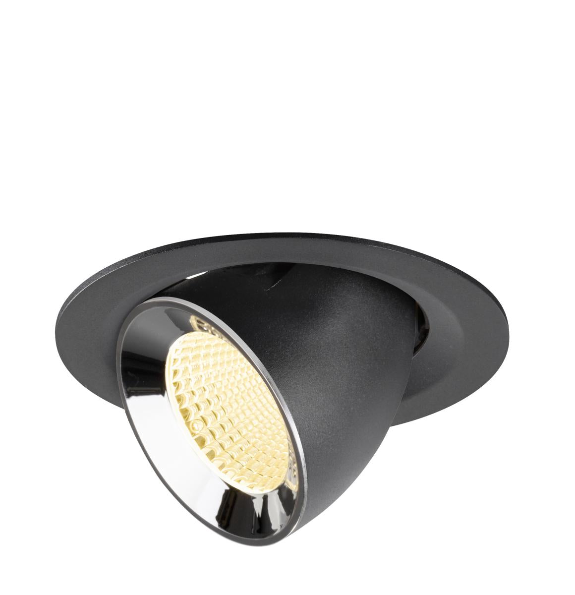 NUMINOS GIMBLE M, Deckeneinbaul. schwarz/chrom 3000K 40°