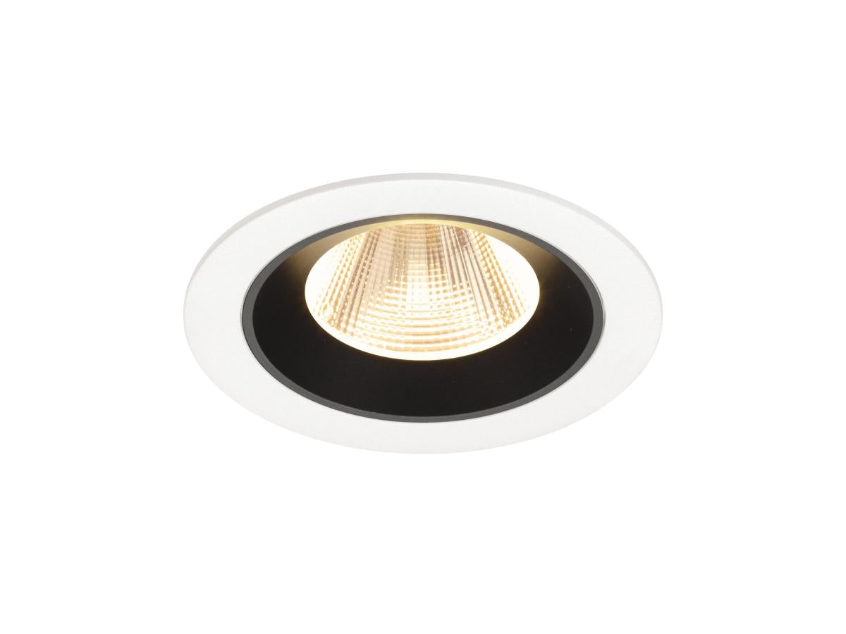 NUMINOS M, Deckeneinbauleuchte weiß/schwarz 2700K 20°