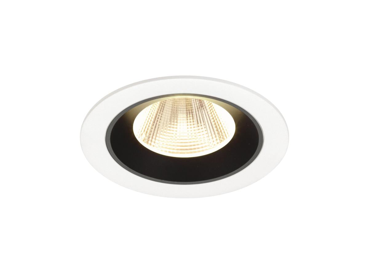 NUMINOS M, Deckeneinbauleuchte weiß/schwarz 3000K 20°