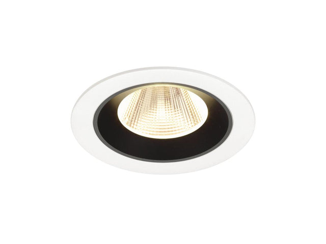 NUMINOS M, Deckeneinbauleuchte weiß/schwarz 3000K 20°