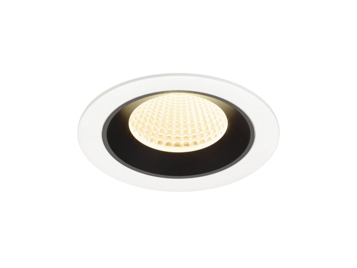 NUMINOS M, Deckeneinbauleuchte weiß/schwarz 3000K 40°