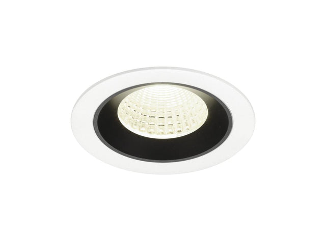 NUMINOS M, Deckeneinbauleuchte weiß/schwarz 4000K 55°