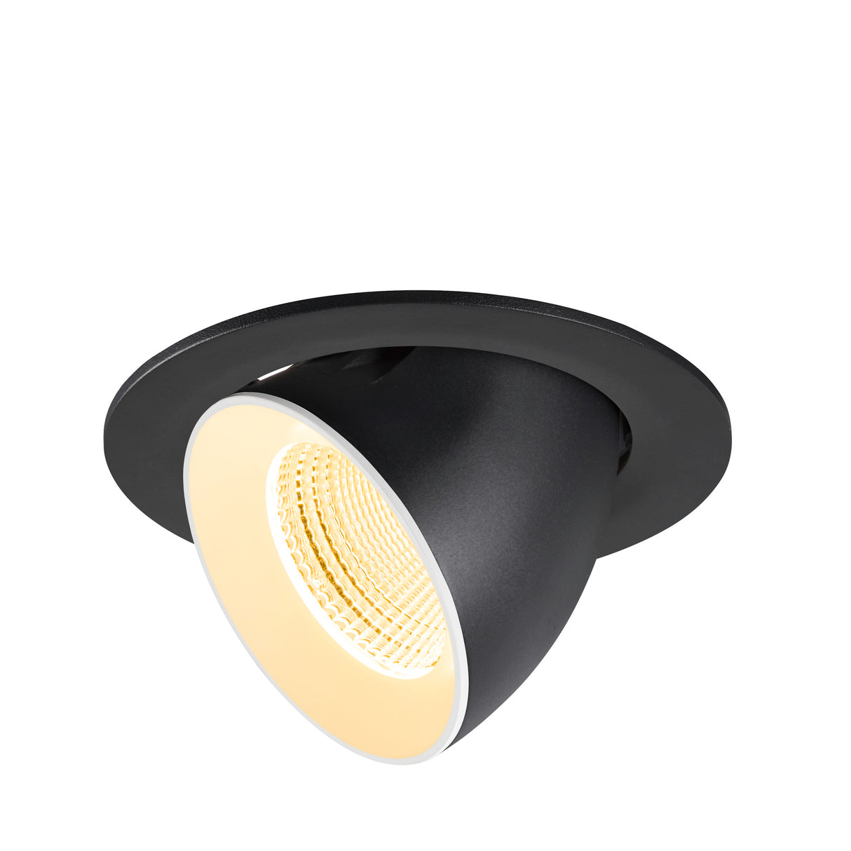 NUMINOS® GIMBLE L, Deckeneinbaul. 3000K, 55° IP20 rund sw/ws