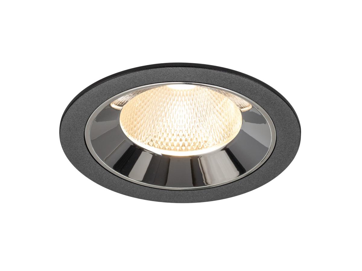 NUMINOS L, Deckeneinbauleuchte schwarz/chrom 2700K 20°