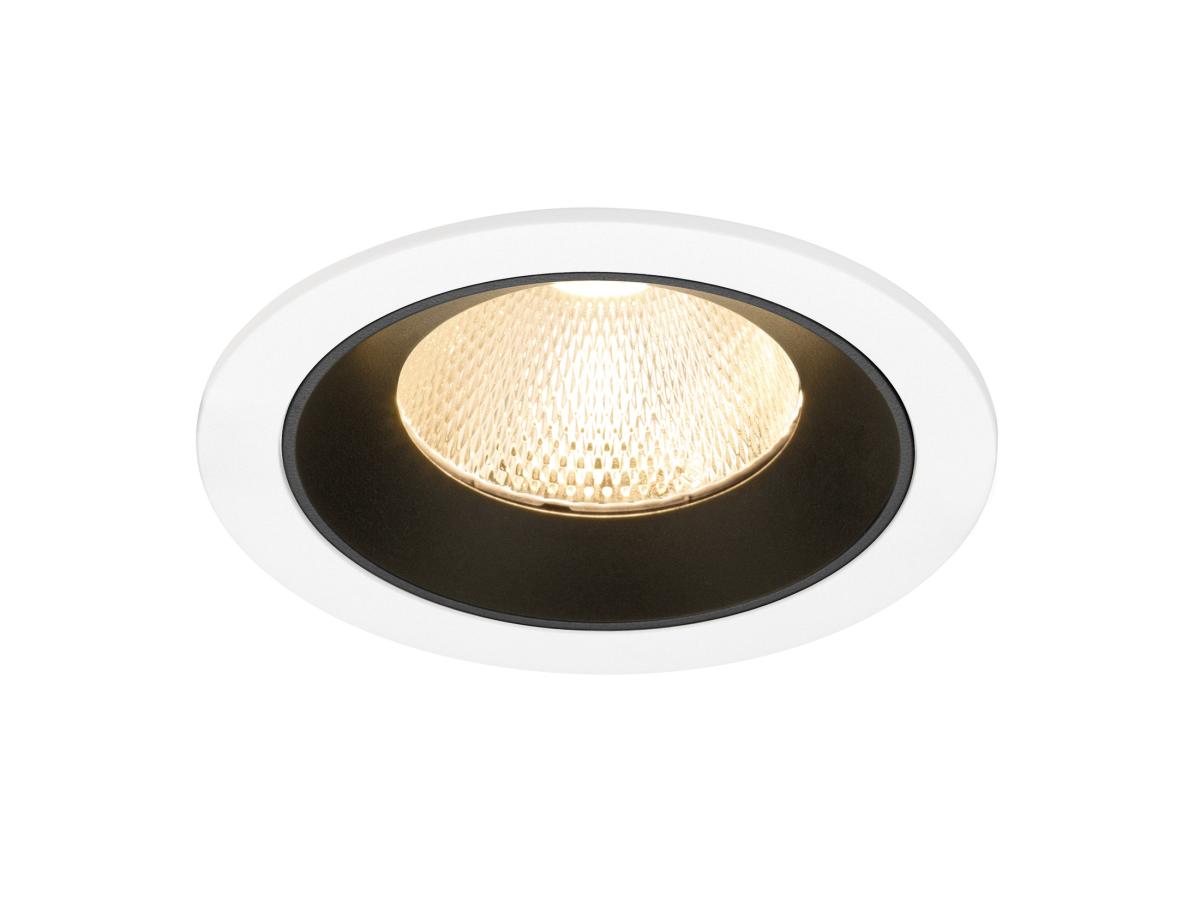 NUMINOS L, Deckeneinbauleuchte weiß/schwarz 2700K 20°