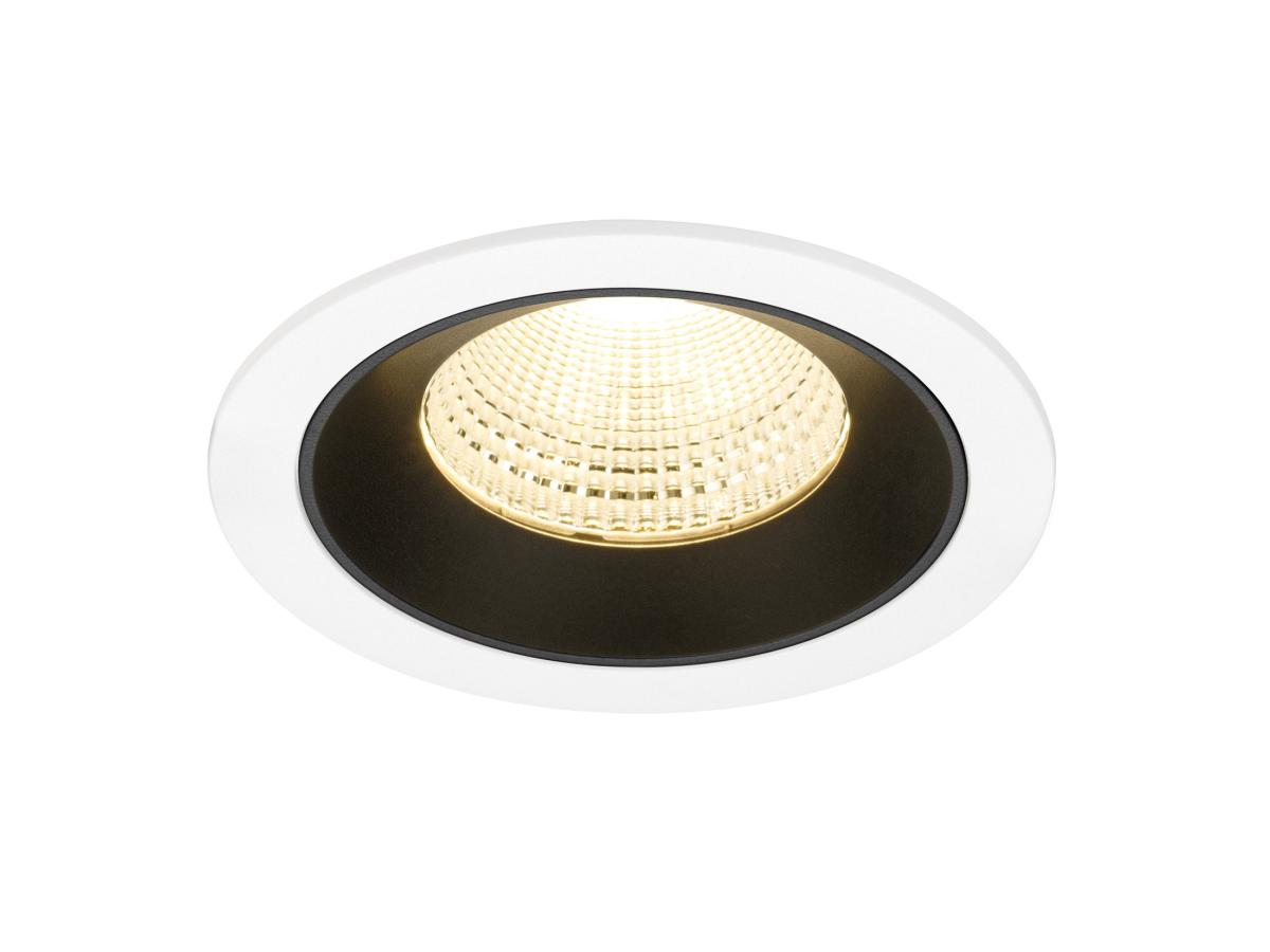 NUMINOS L, Deckeneinbauleuchte weiß/schwarz 3000K 55°