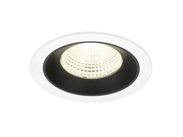 NUMINOS L, Deckeneinbauleuchte weiß/schwarz 4000K 55°