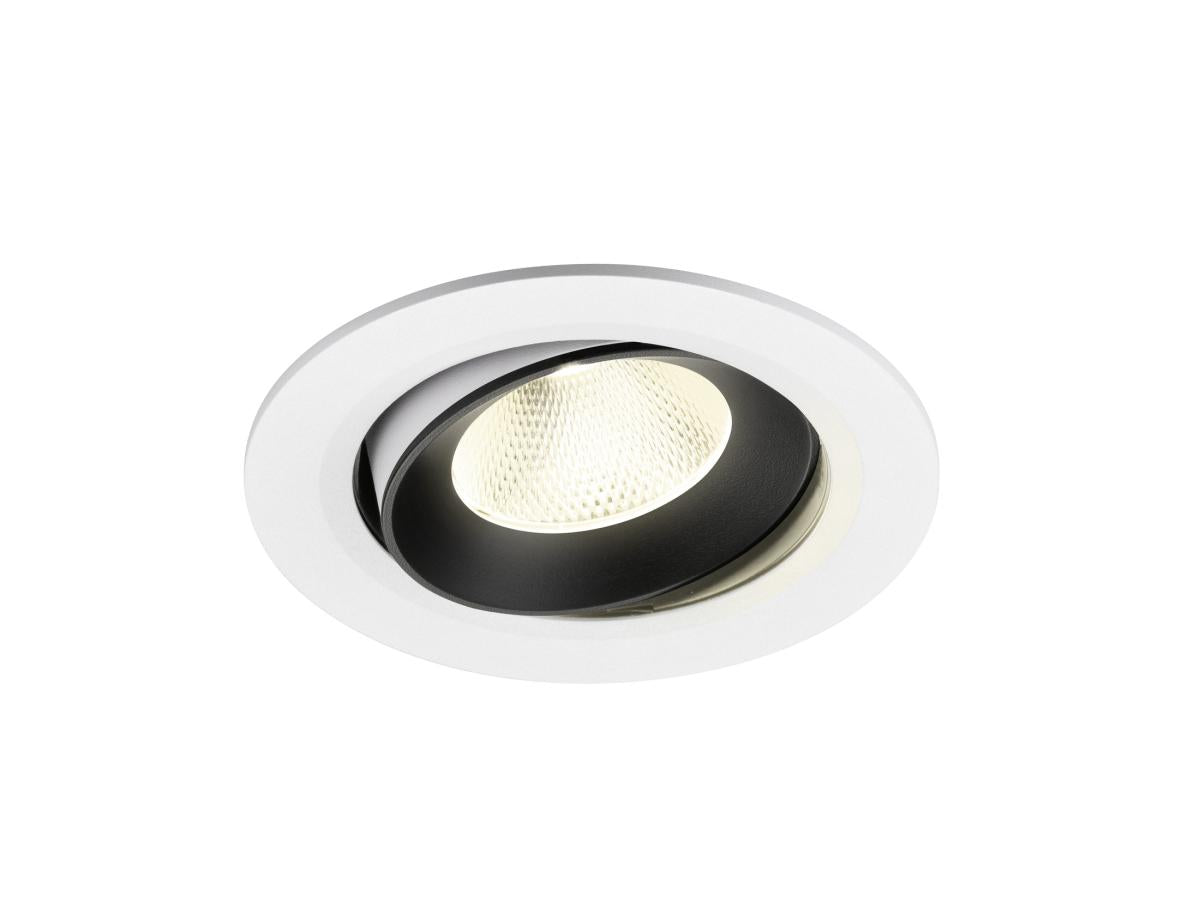 NUMINOS MOVE L, Deckeneinbauleuchte weiß/schwarz 4000K 20°
