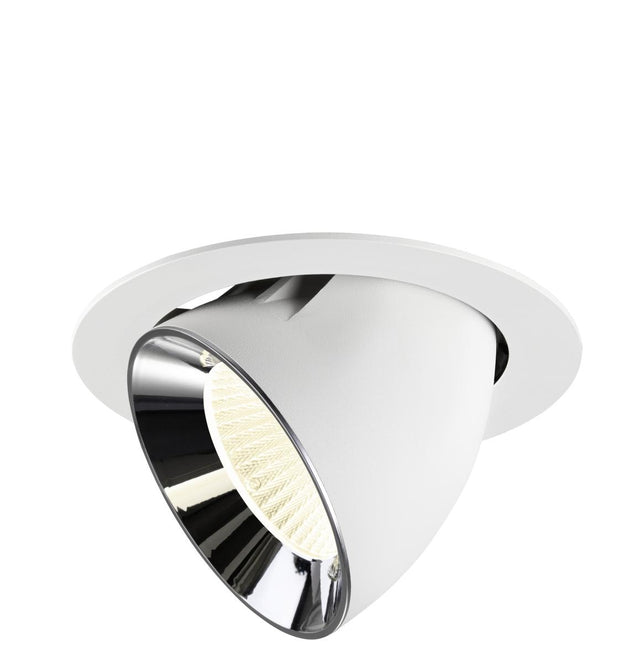 NUMINOS GIMBLE XL, Deckeneinbauleuchte weiß/chrom 4000K 40°