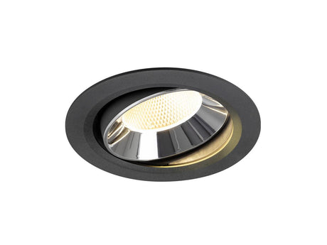 NUMINOS MOVE XL, Deckeneinbauleuchte schwarz/chrom 3000K 20°