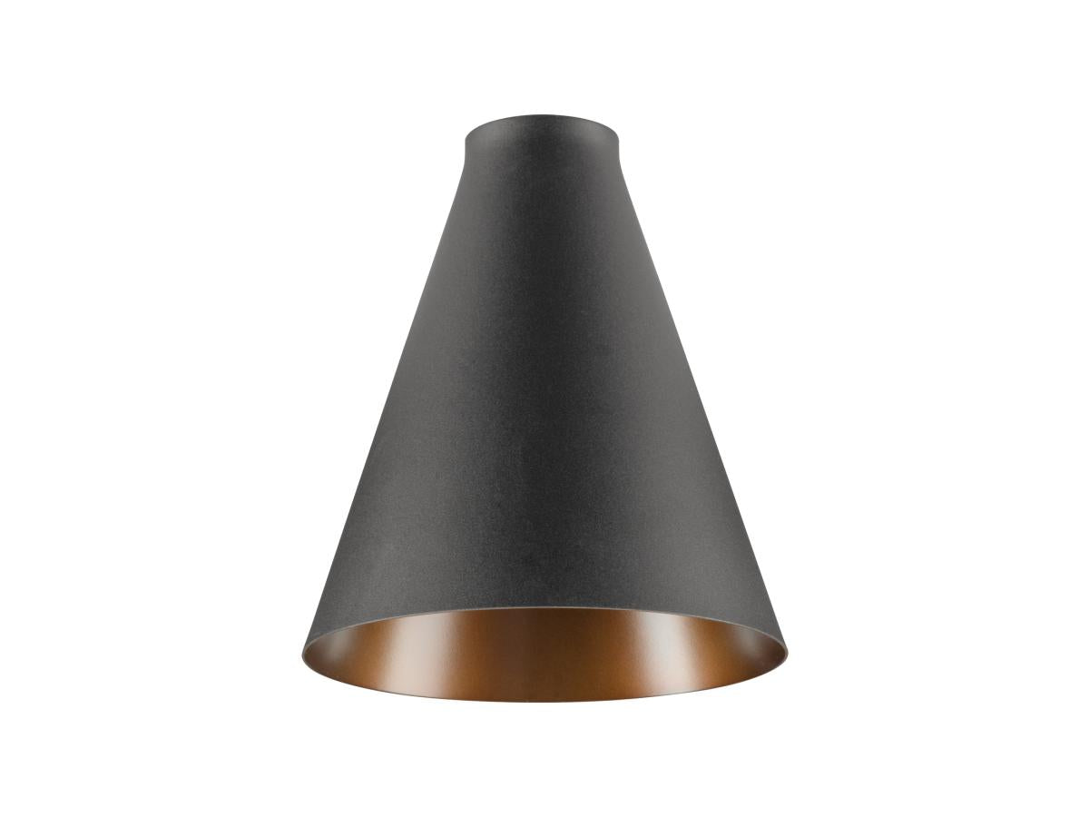 LALU® CONE 15, Leuchtenschirm, E27 Base, Mix&Match, sw/bz