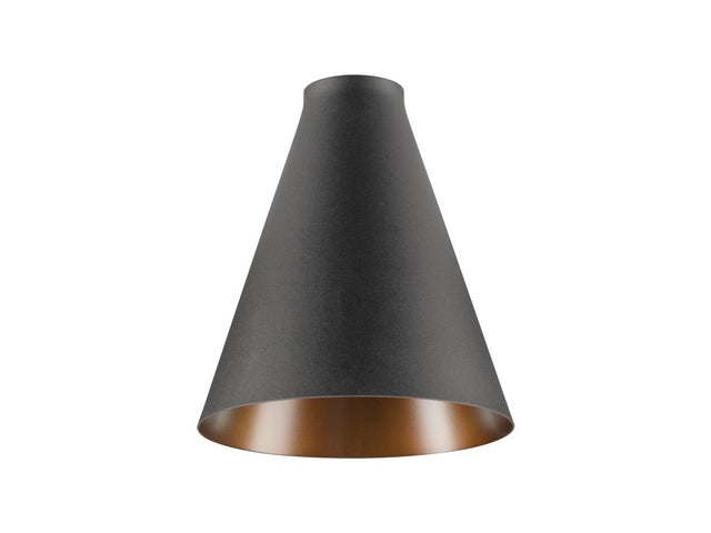 LALU® CONE 15, Leuchtenschirm, E27 Base, Mix&Match, sw/bz