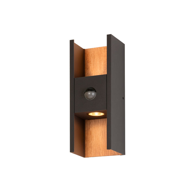 FLATT II,Wandaufbauleuchte, SENSOR, 2700K, max.10W, anthr/br