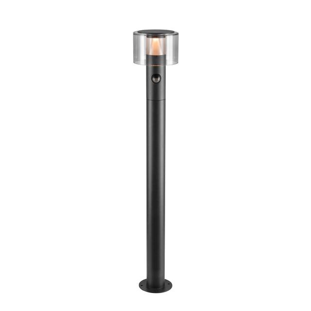 TAHA II 90, Stehleuchte, SENSOR, 2200/2700K, IP54, zyl, sw