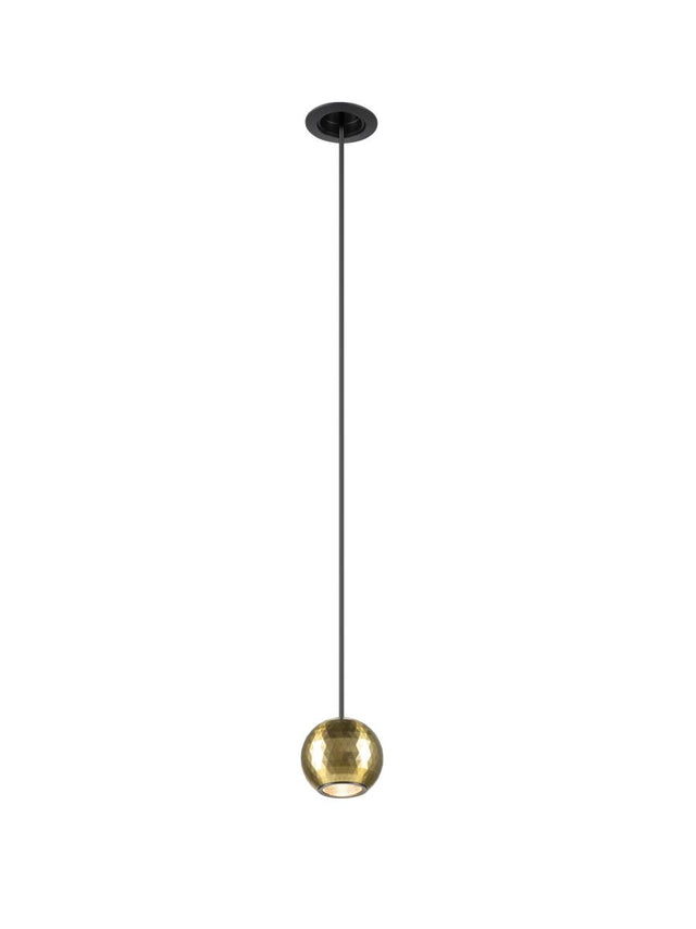 DYSKO, Pendell. PHASE, Pendellänge 200cm, 2700K, 36° sw/gold