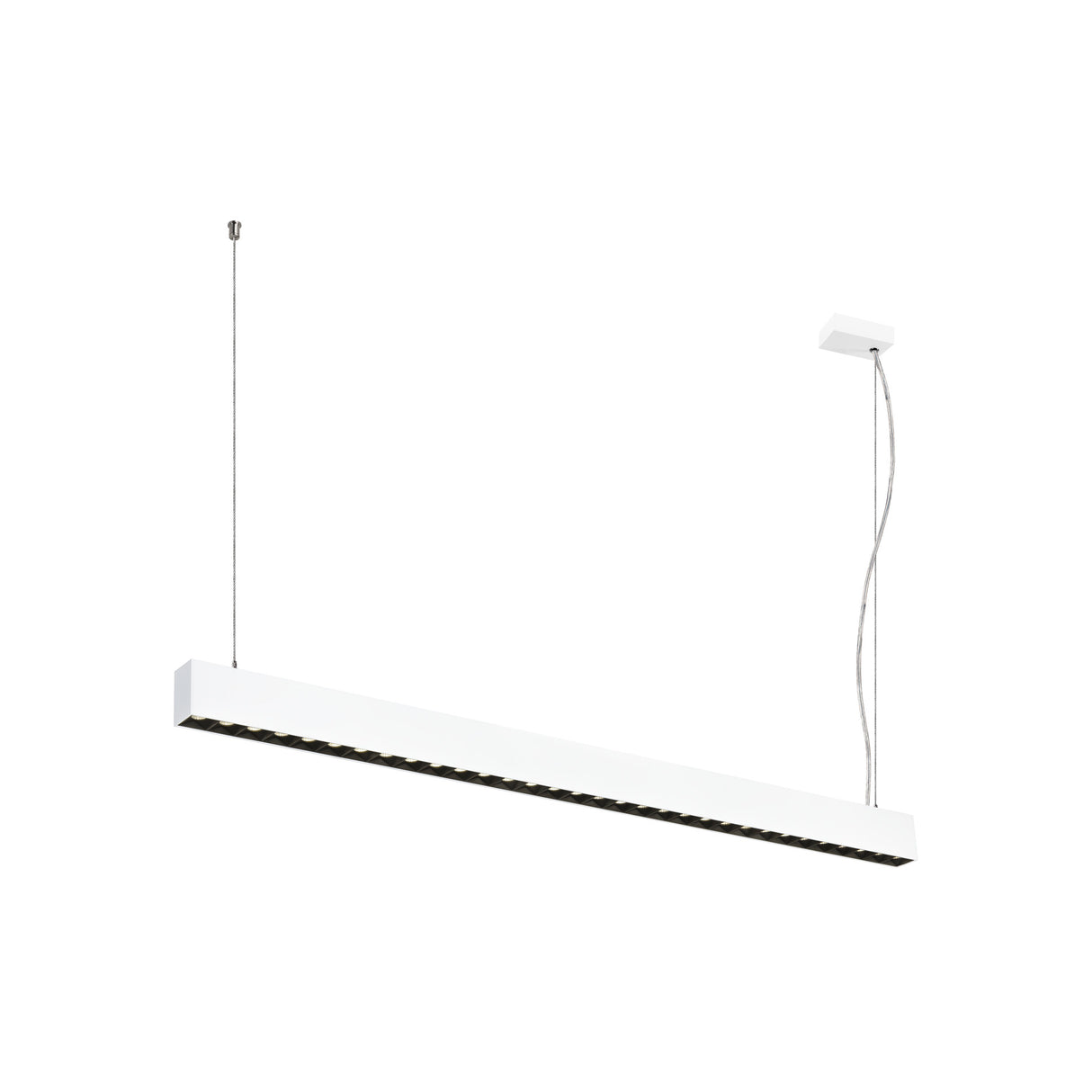 GLENOS® PRO, Pendelleuchte, DALI, UGR16, 4000K, 75°, ws/sw