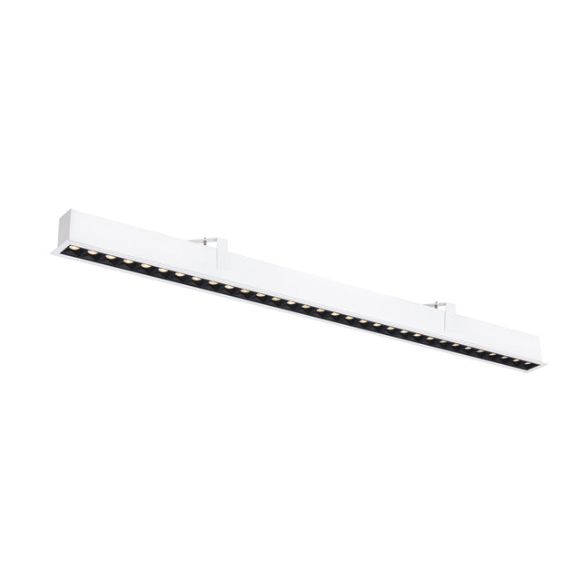 GLENOS® PRO, Deckeneinbaul. DALI, UGR19 3000K 75° IP20 ws/sw