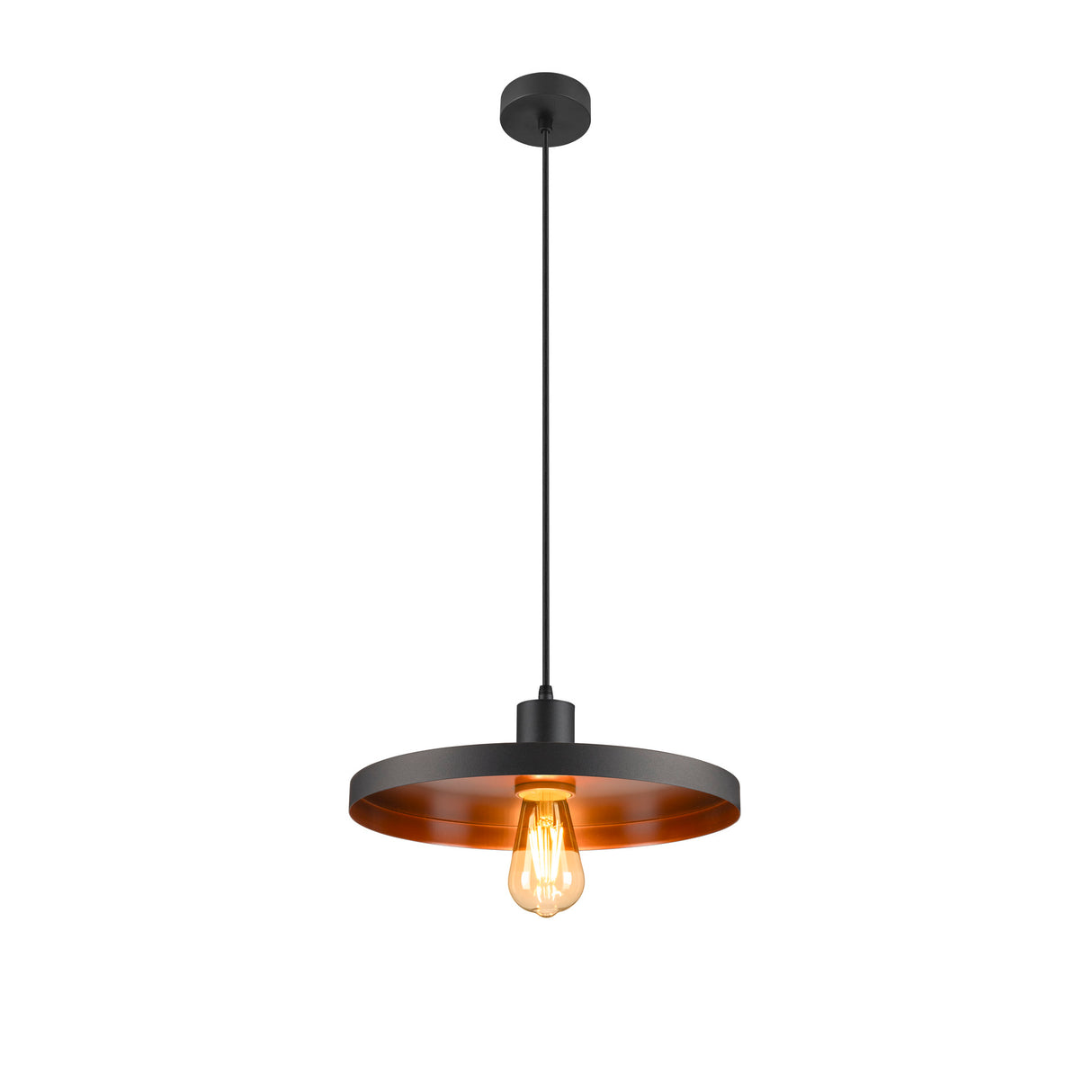 LALU® SET, Pendelleuchte, E27 Base, PLATE 33, 1xmax.7.5W, sw