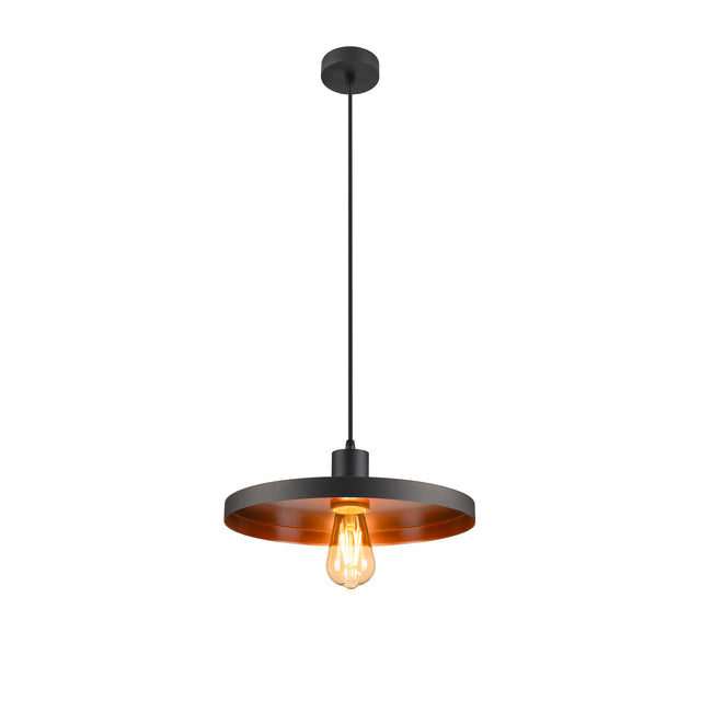 LALU® SET, Pendelleuchte, E27 Base, PLATE 33, 1xmax.7.5W, sw