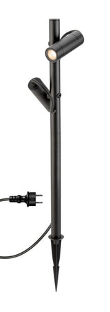 HELIA SLIM Pole double LED Outdoor Stehleuchte IP65 2200K sw