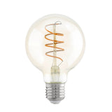 LM-E27-LED GLOBE G80 GLAS AMBER 4W/270Lm 2200K