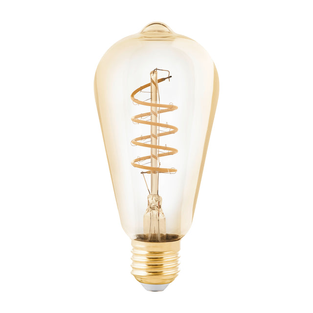 LM-E27 LED ST64 4W/245LM 2000K GLAS AMBER - DIMMBAR